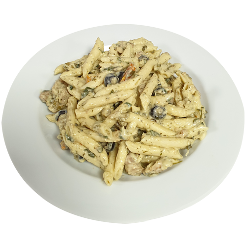 Penne kip pesto